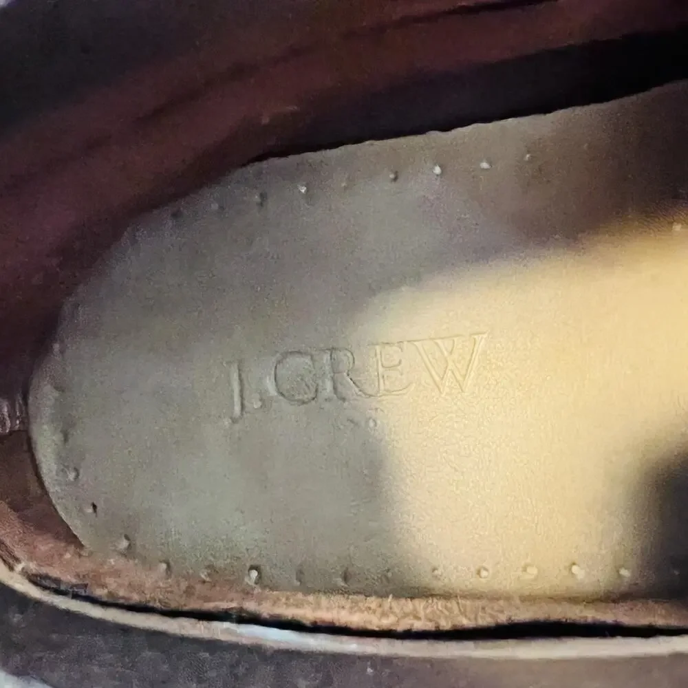 J Crew Shoes Mens 11 Brown Leather Boat Chukka Moc Toe Casual Comfort Walking